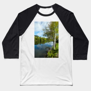 Spring Birch Woodard Reservoir, Vermont Baseball T-Shirt